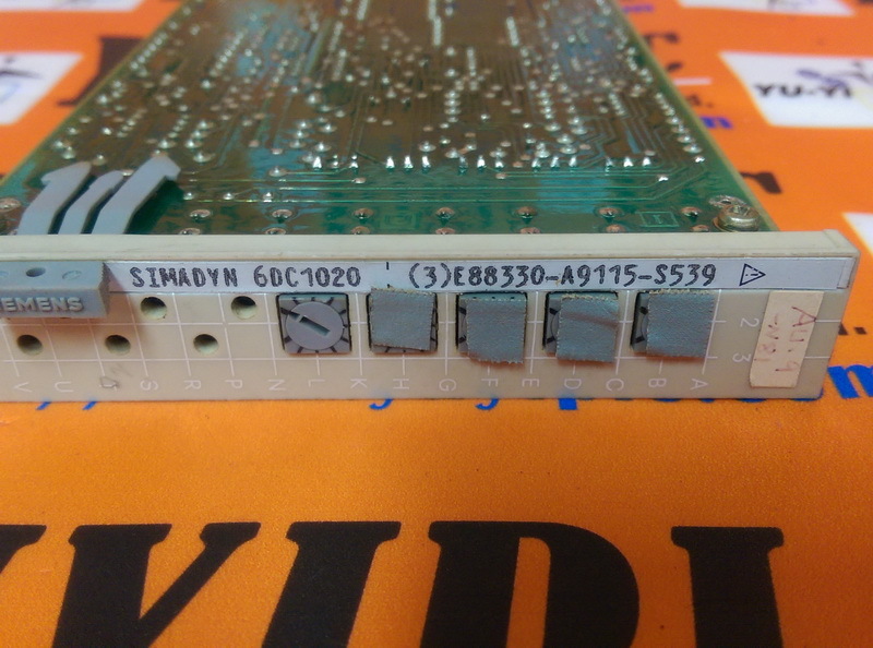 SIEMENS 6DC1020 E88330-A9115-S539 SIMATIC Simadyn - 裕益科技自動化設備可程式編碼器PLC ...